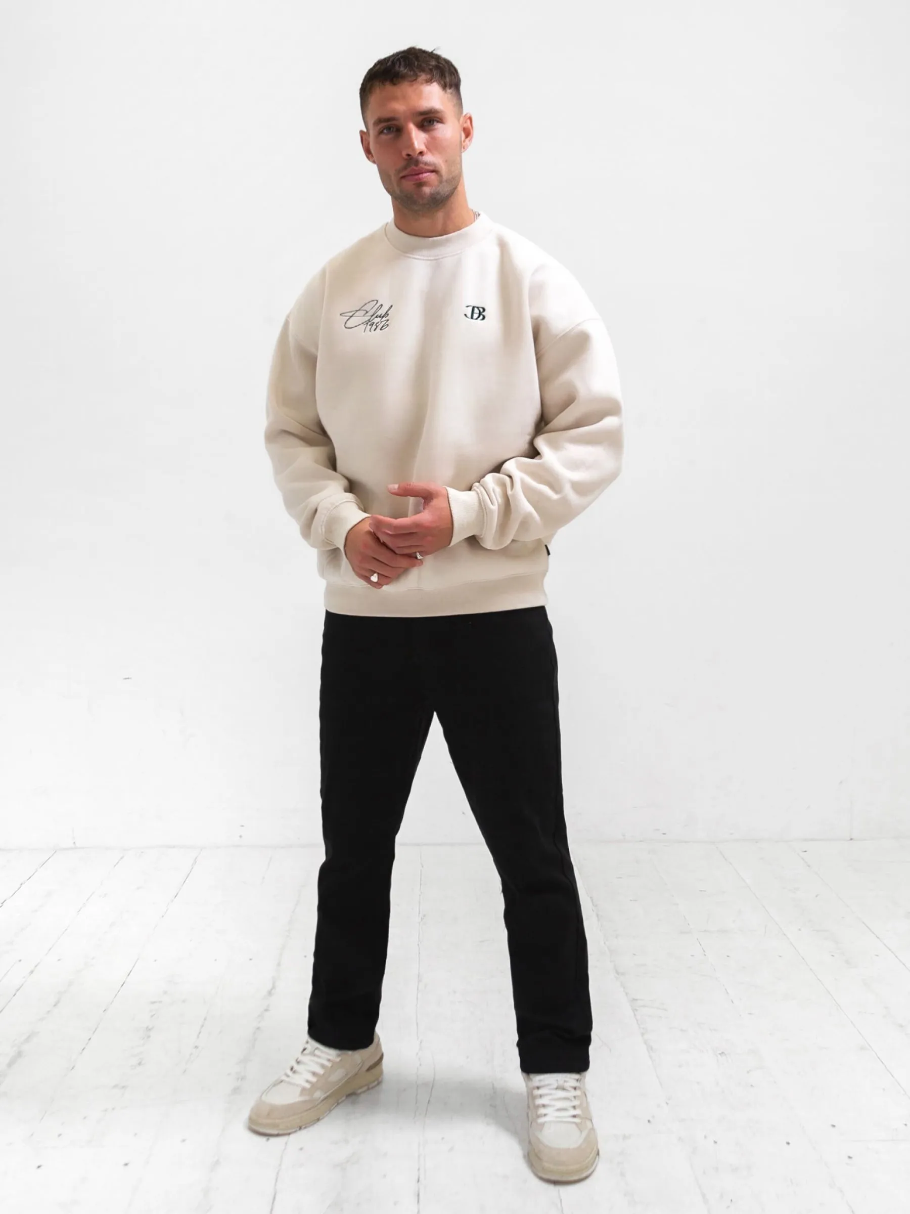 Club Relaxed Sweater - Chalk