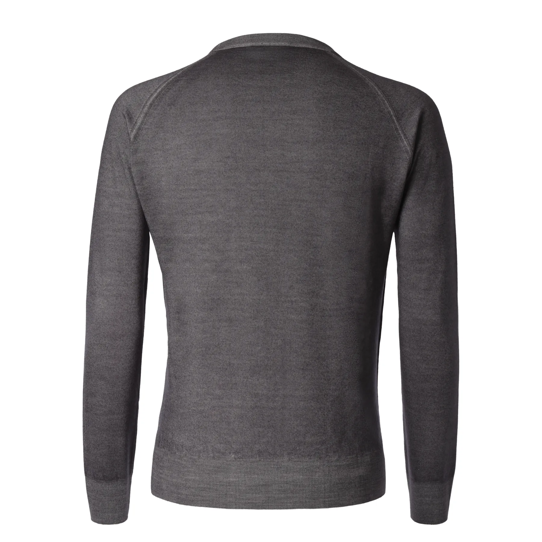 Crew-Neck Wool Sweater in Grey