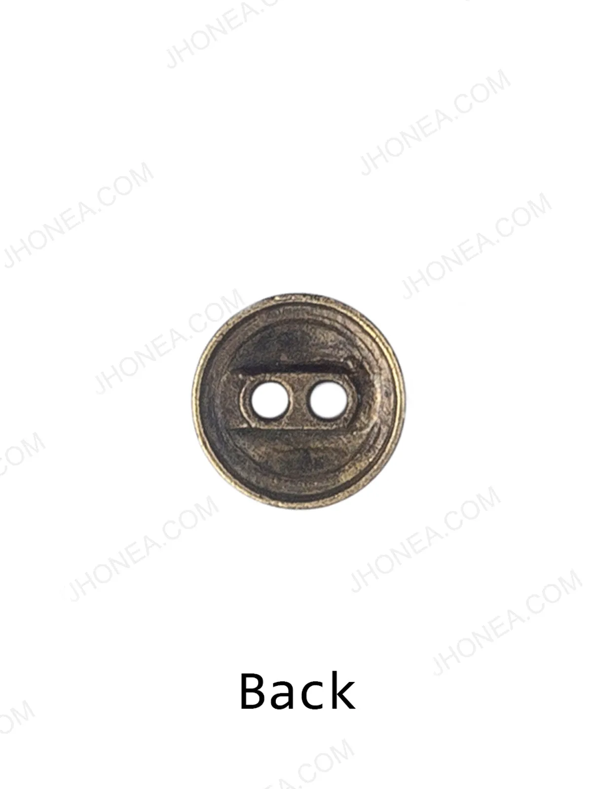 Decorative Round Shape Antique Brass 2-Hole Shirt Button