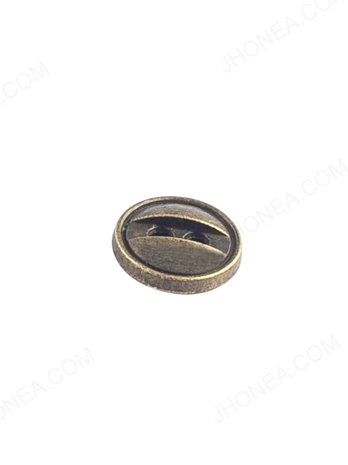 Decorative Round Shape Antique Brass 2-Hole Shirt Button