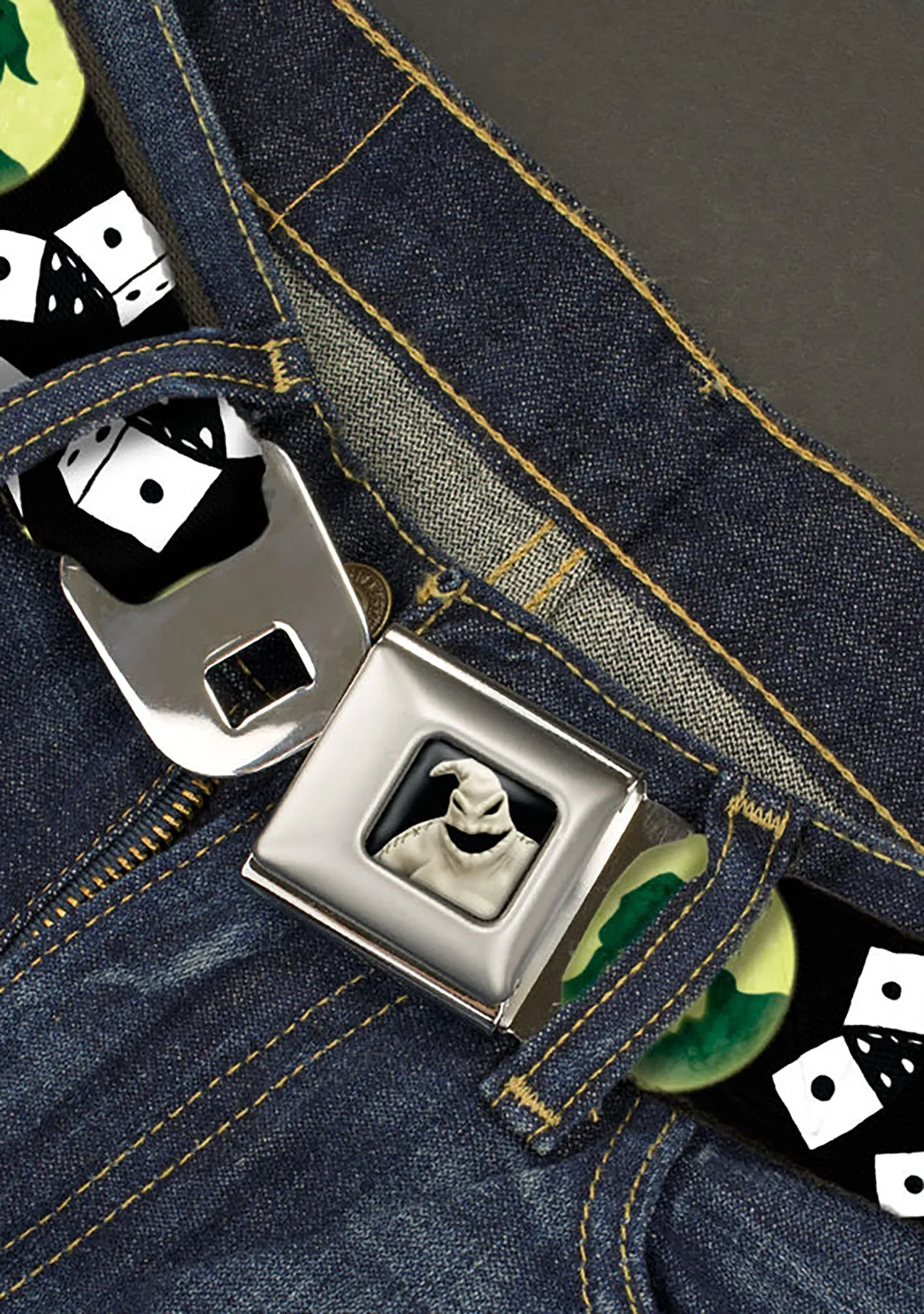 Disney Nightmare Before Christmas Oogie Boogie Rolling Dice Seatbelt Belt