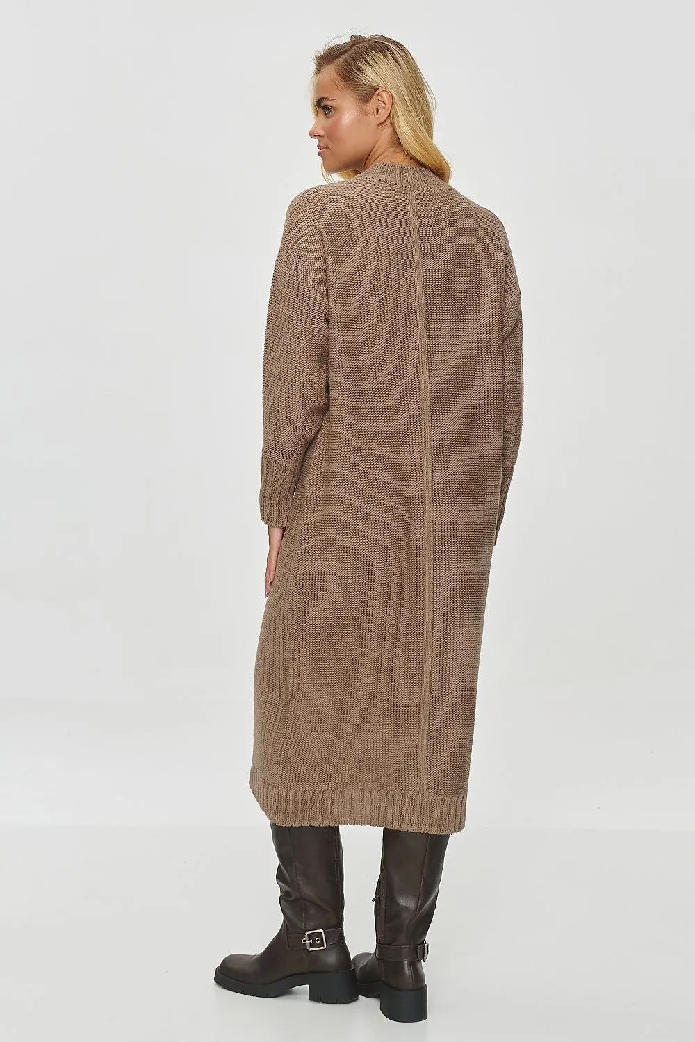 Elegant Longline Sweater Dress