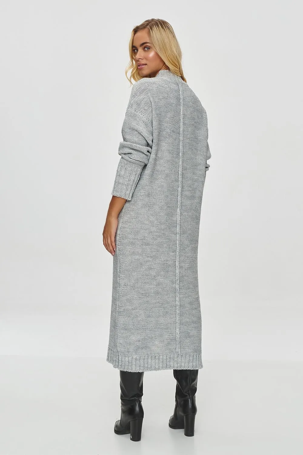 Elegant Longline Sweater Dress