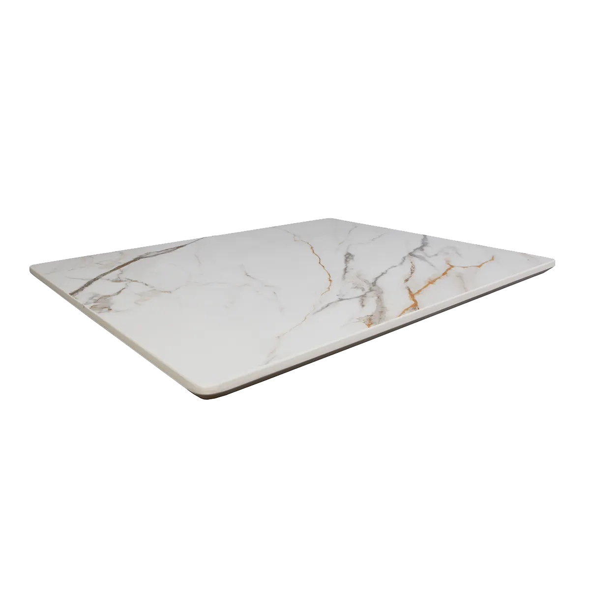EnduraStone White Marbled Restaurant Table Top In-Outdoor