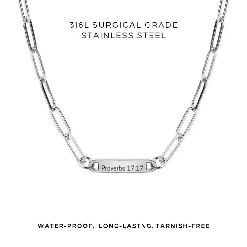 Engraved Paperclip Necklace - Customer's Product with price 38.00