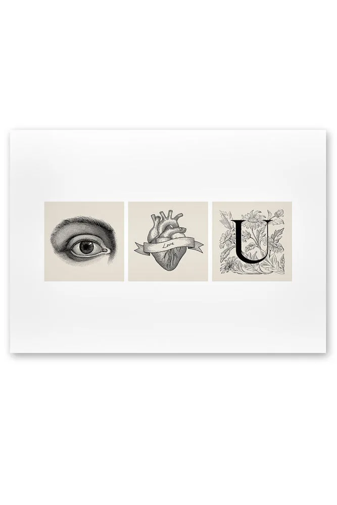 Eye Heart You Art Print