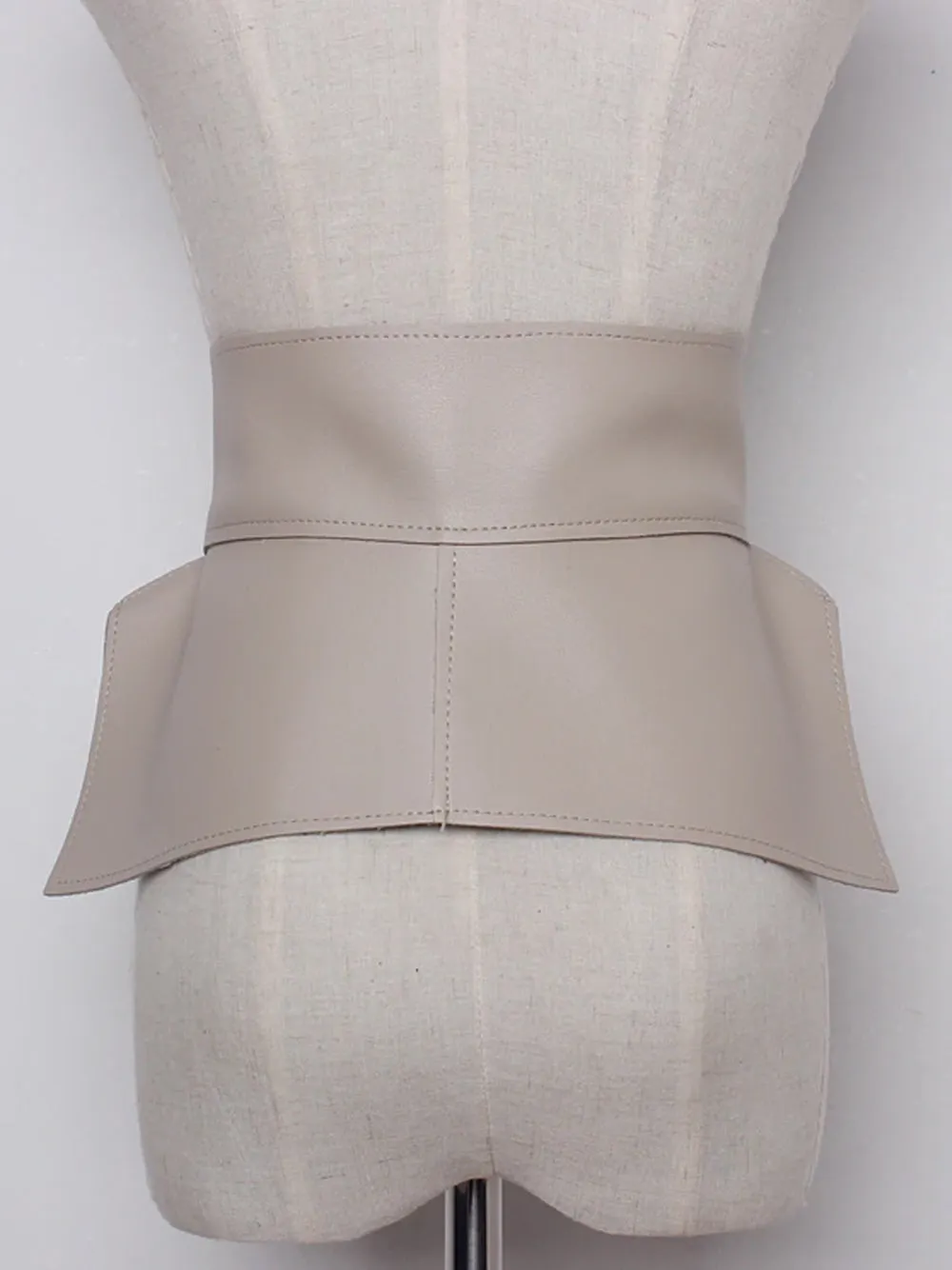 Faux Leather Bow Belt