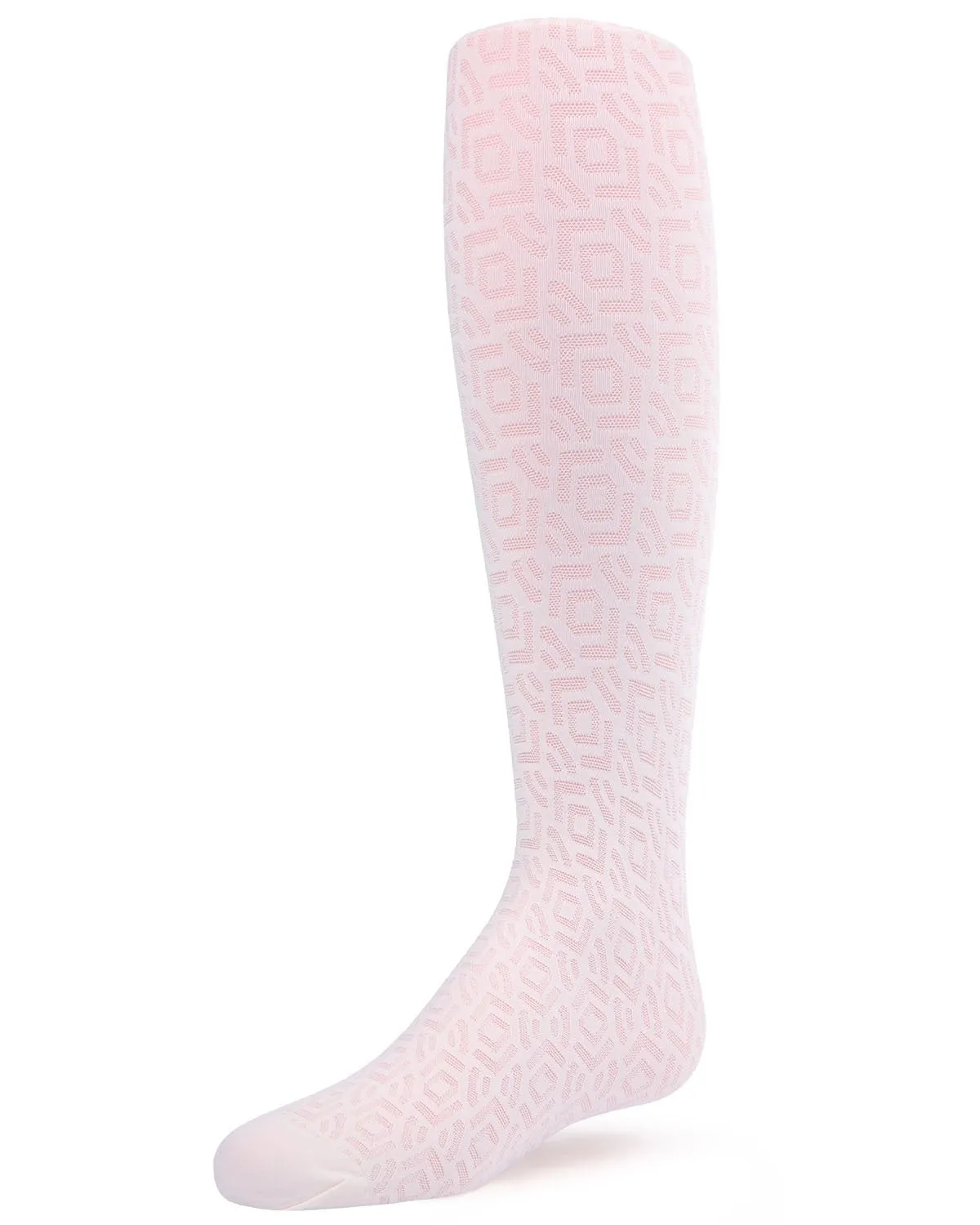 Girls' Sheer Geo Art Deco-Inspired Tights