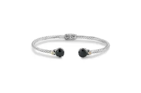 Glow Bangle- Black Spinel