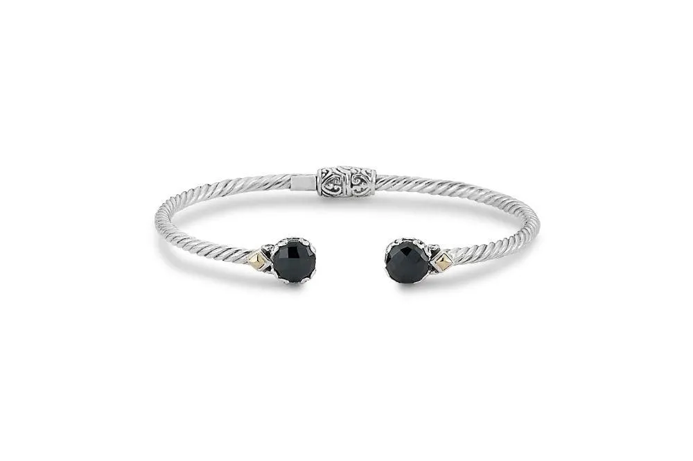 Glow Bangle- Black Spinel