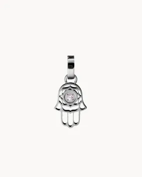 Hand of Fatima Pendant, Silver