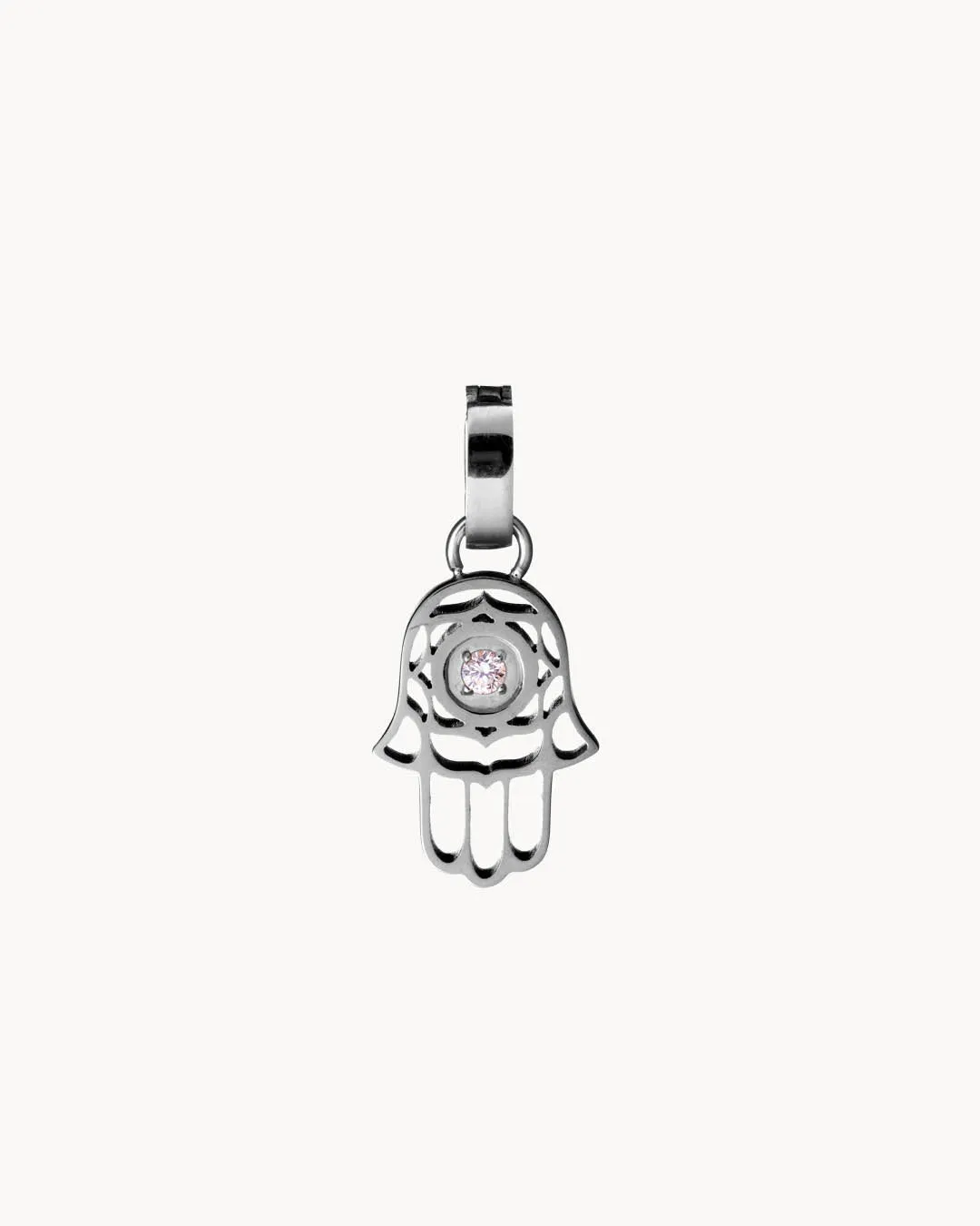 Hand of Fatima Pendant, Silver