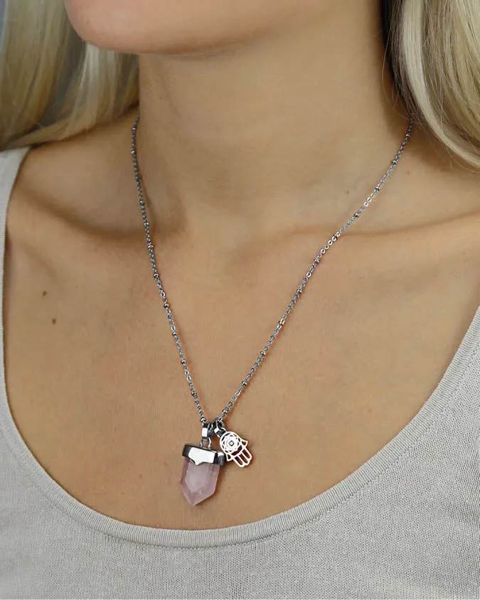 Hand of Fatima Pendant, Silver