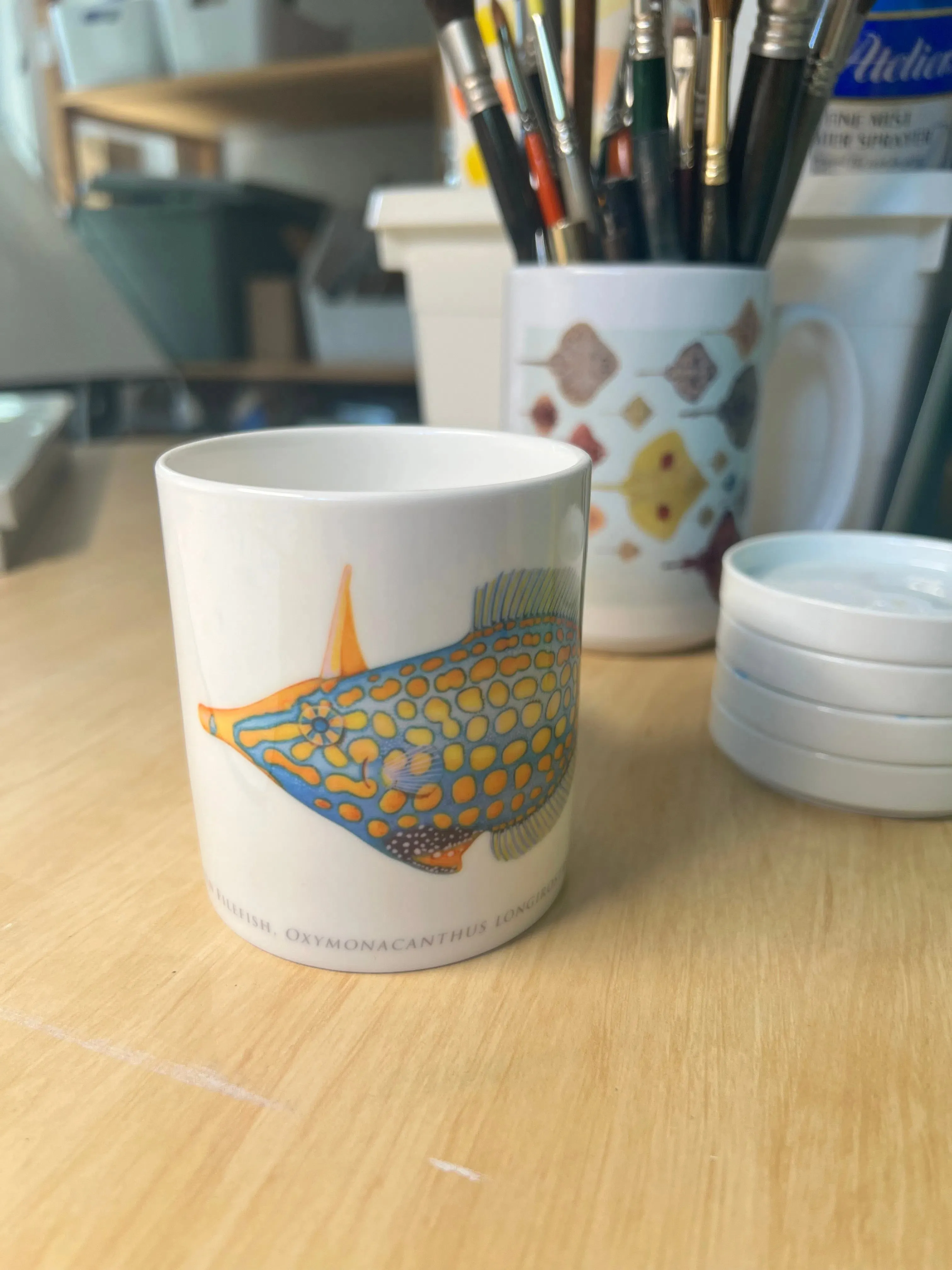 Harlequin Filefish - Fine Bone China Mug