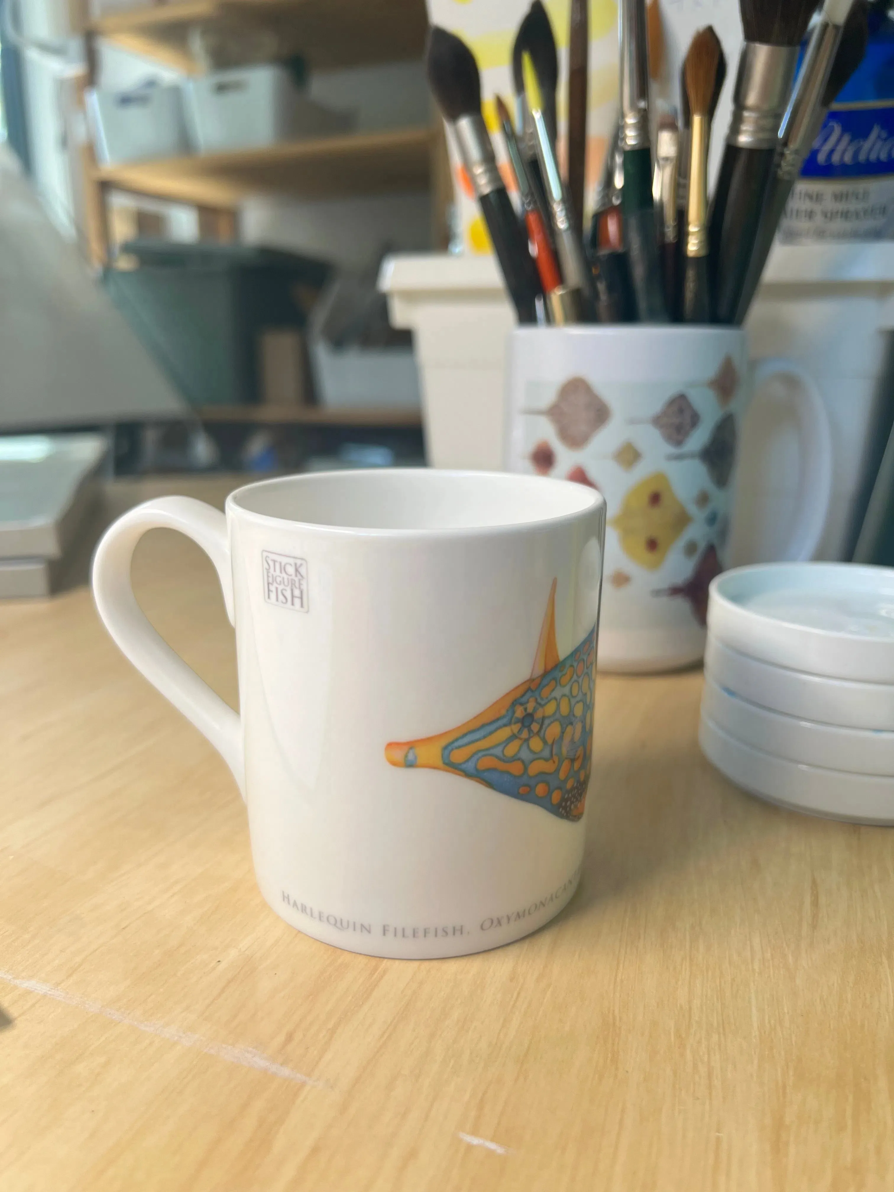 Harlequin Filefish - Fine Bone China Mug