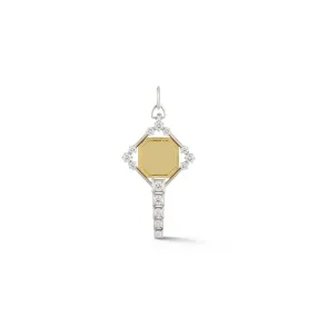 Harlow Two-Tone Key Charm