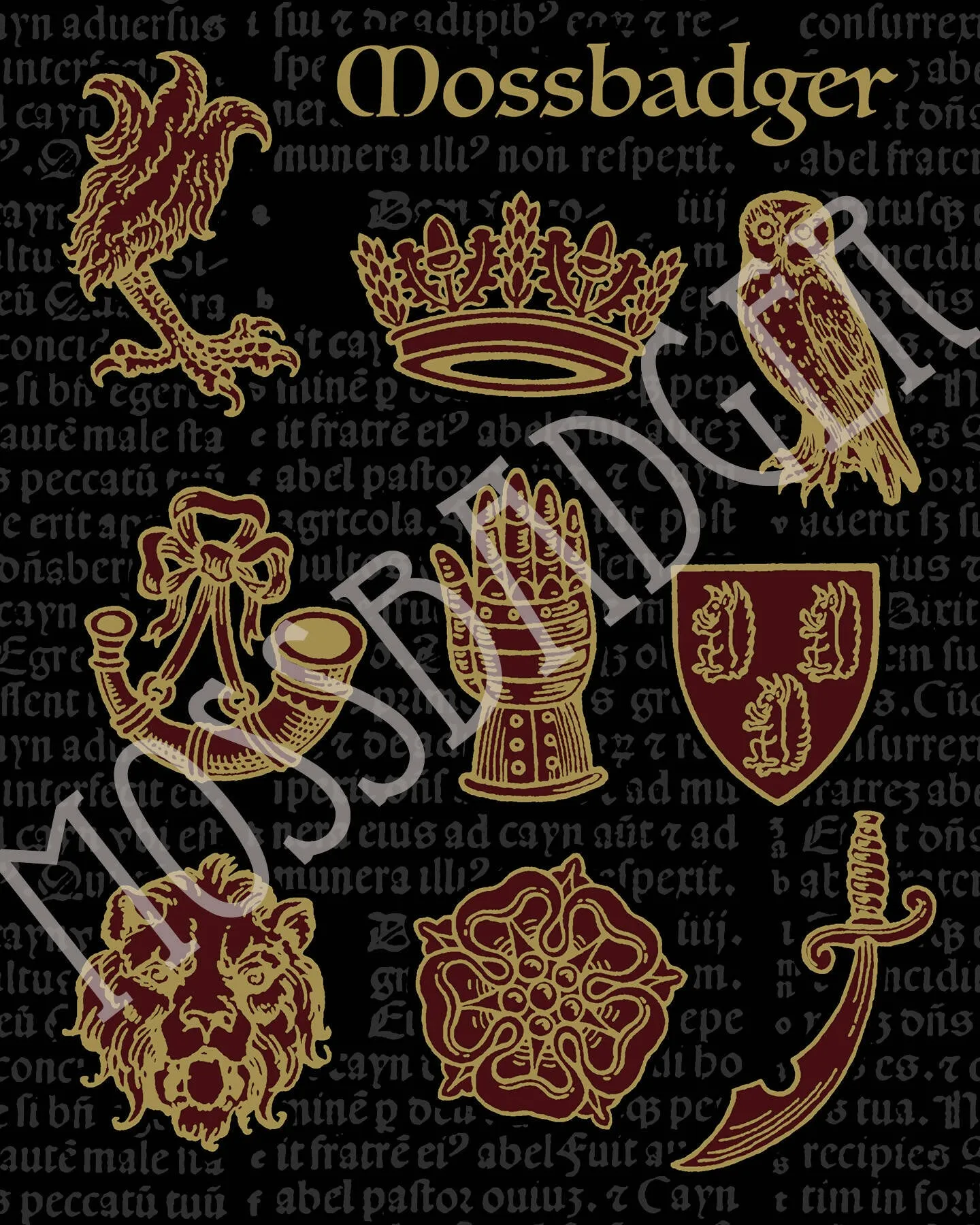 Heraldry Sticker Sheet