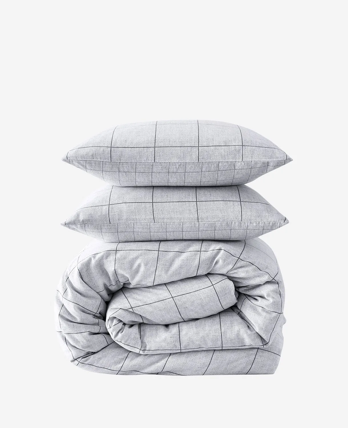 Holden Grid Grey King Duvet Cover Set