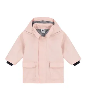 hooded rain coat