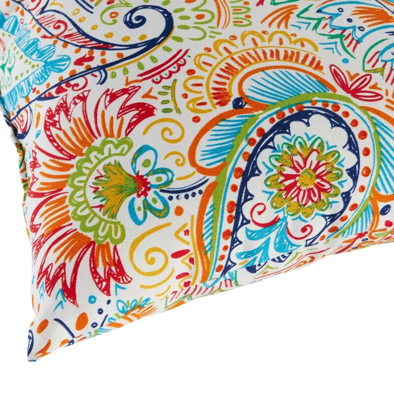 Inane Outdoor Square Reversible Polyester Throw Pillow Cover & Insert (Set of 2)