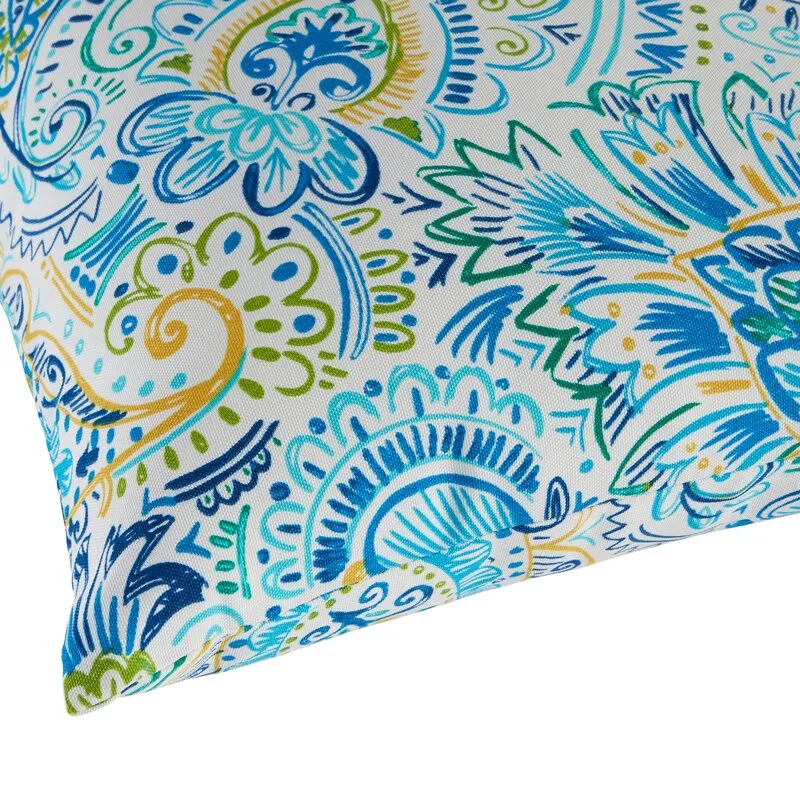 Inane Outdoor Square Reversible Polyester Throw Pillow Cover & Insert (Set of 2)