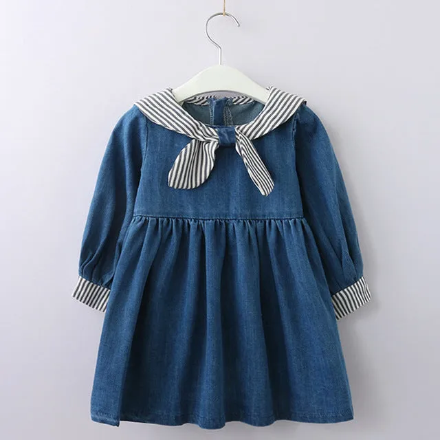 Kids Girls Dress cartoon Long sleeve princess dress fashion kids dresses children's clothing