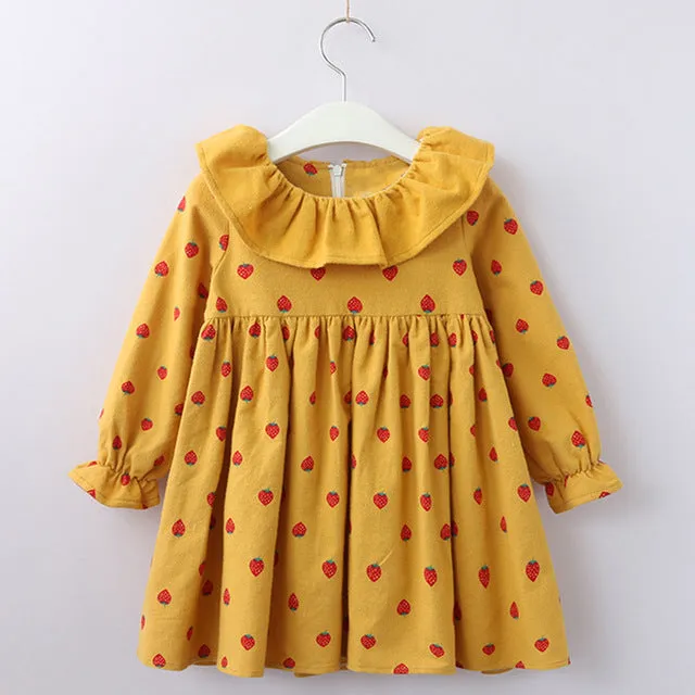 Kids Girls Dress cartoon Long sleeve princess dress fashion kids dresses children's clothing