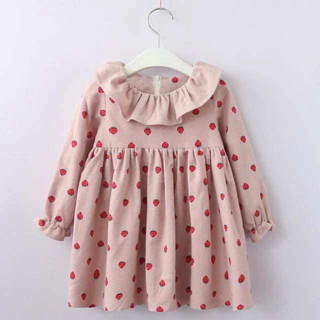 Kids Girls Dress cartoon Long sleeve princess dress fashion kids dresses children's clothing