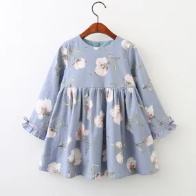 Kids Girls Dress cartoon Long sleeve princess dress fashion kids dresses children's clothing