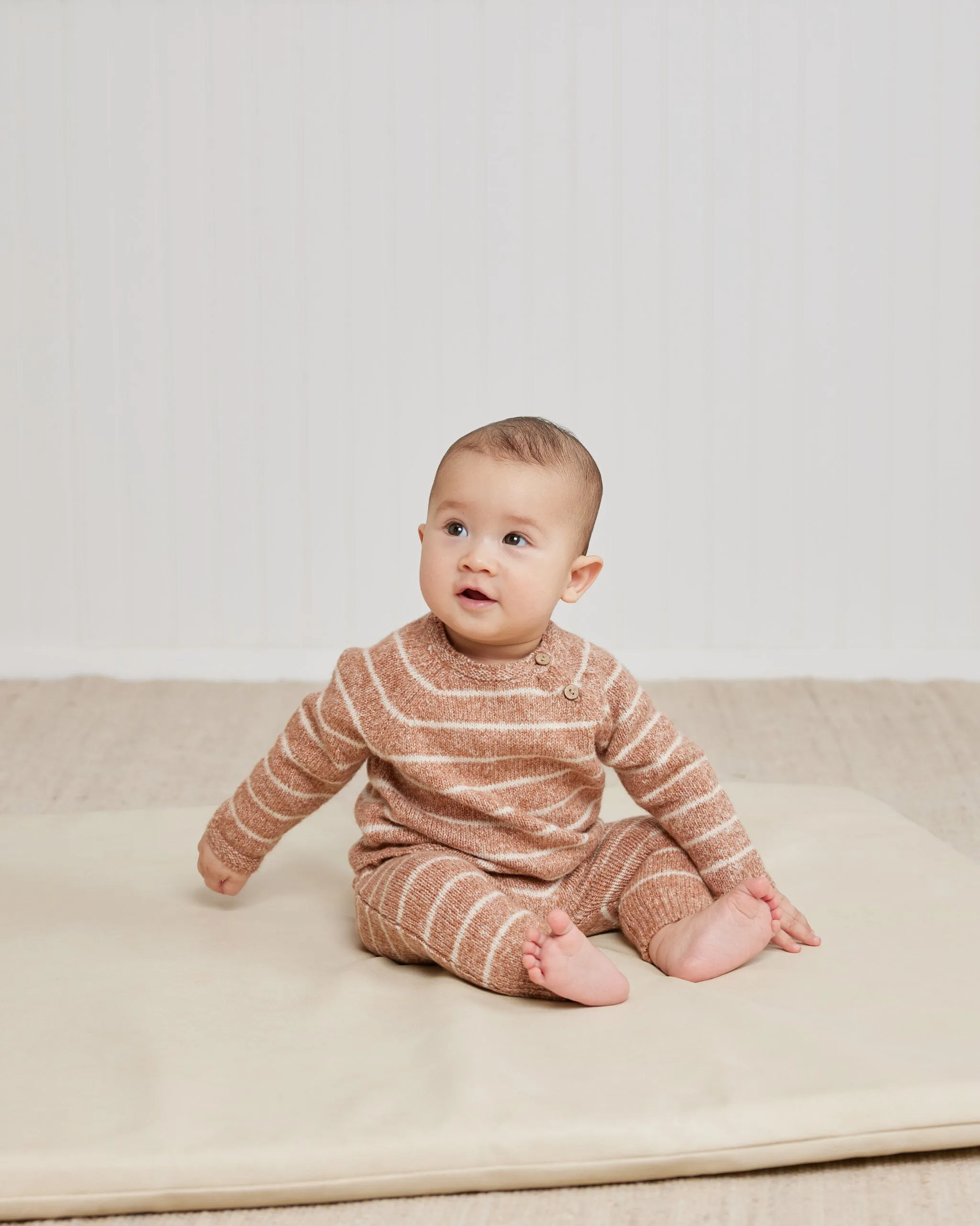 Knit Pant || Cinnamon Stripe