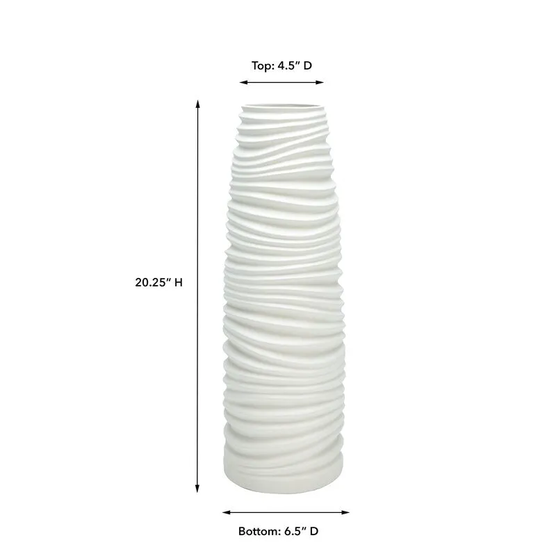 Lesaint Decorative White Ceramic Floor Vase
