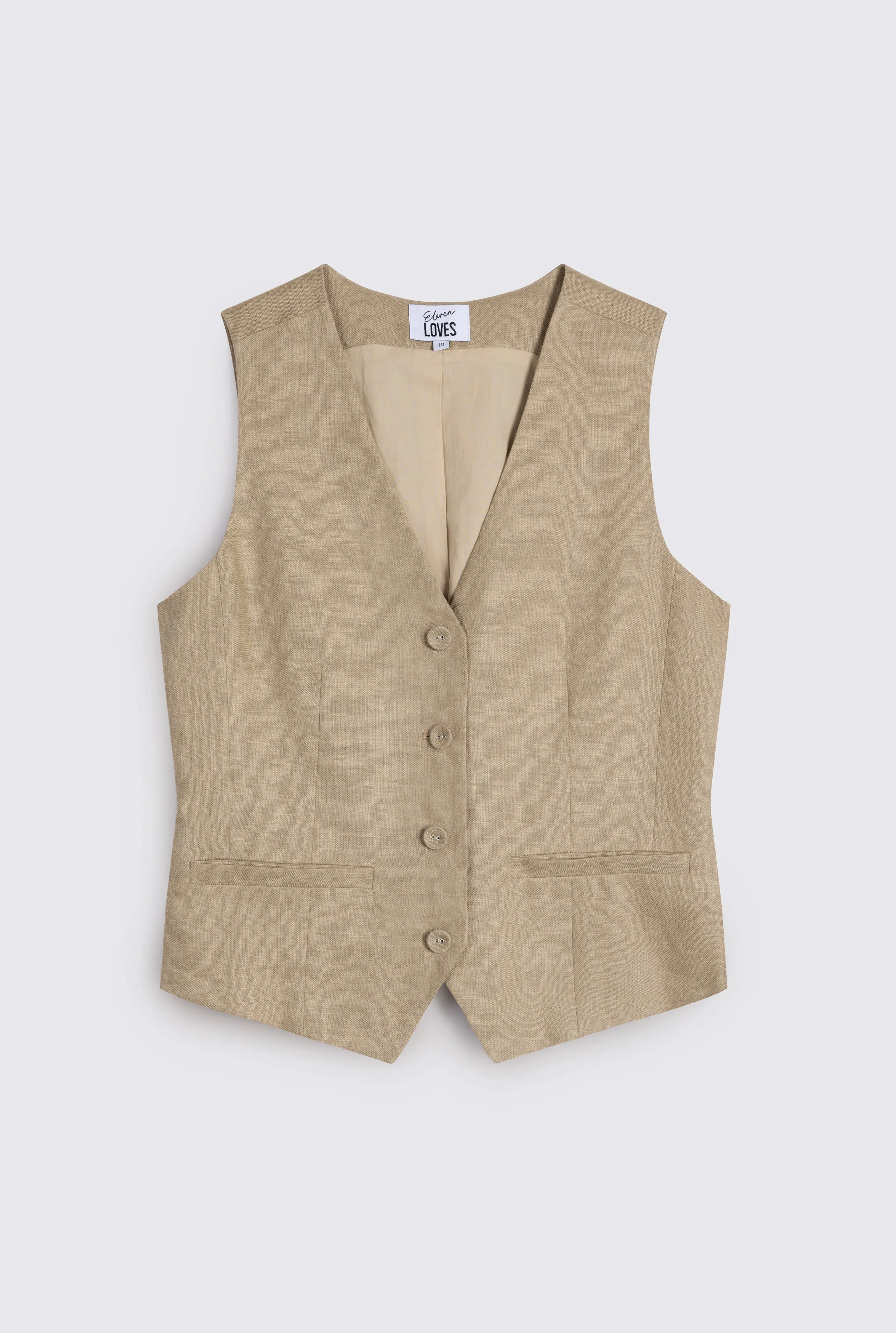 LUNA LINEN WAISTCOAT
