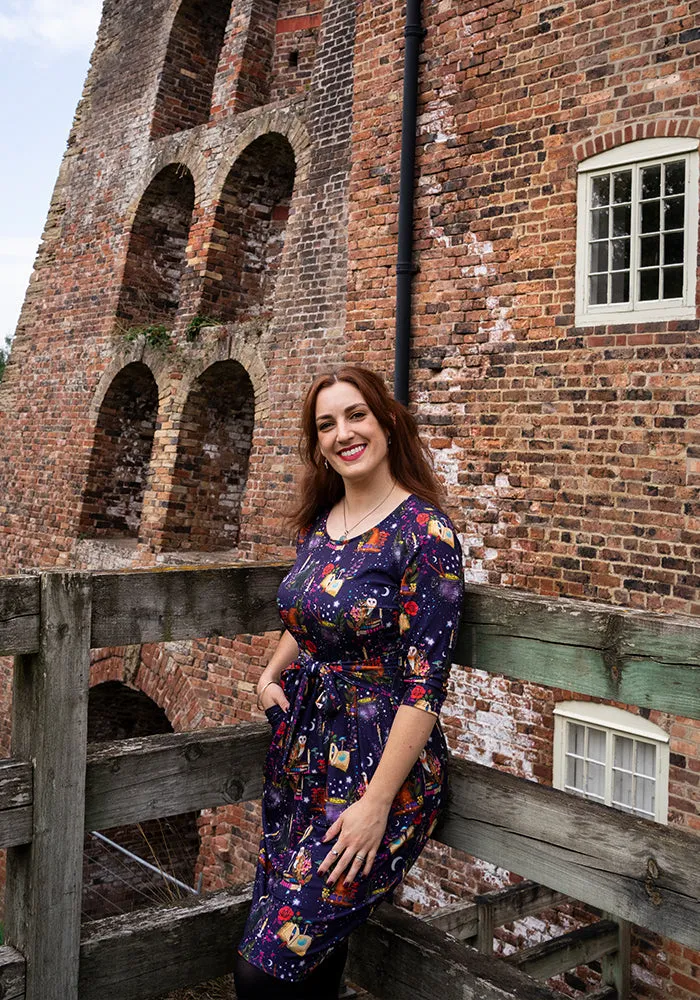 Magic Mystical Owl Print Dress