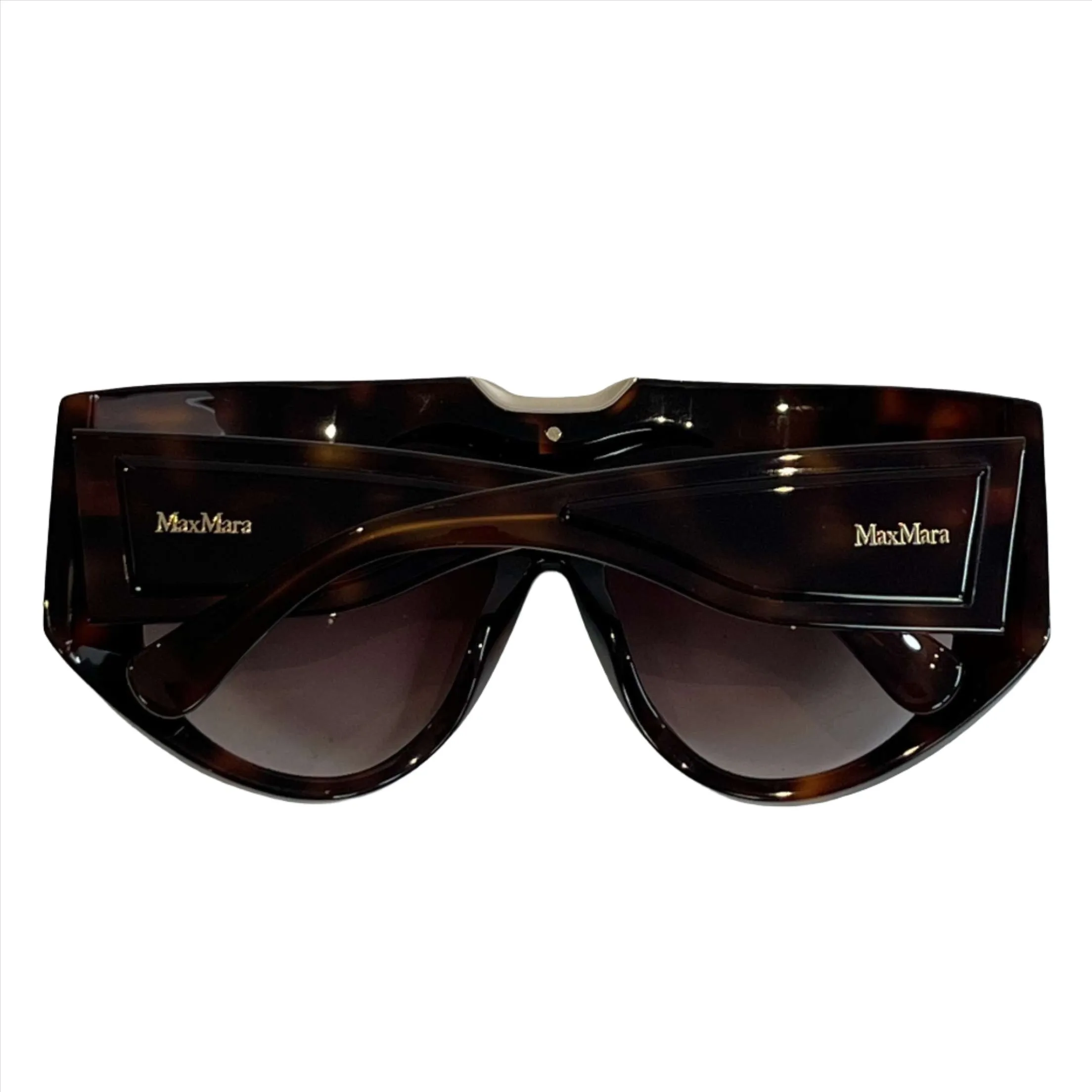 Max Mara £261 Tortoiseshell Orsola Mask Sunglasses
