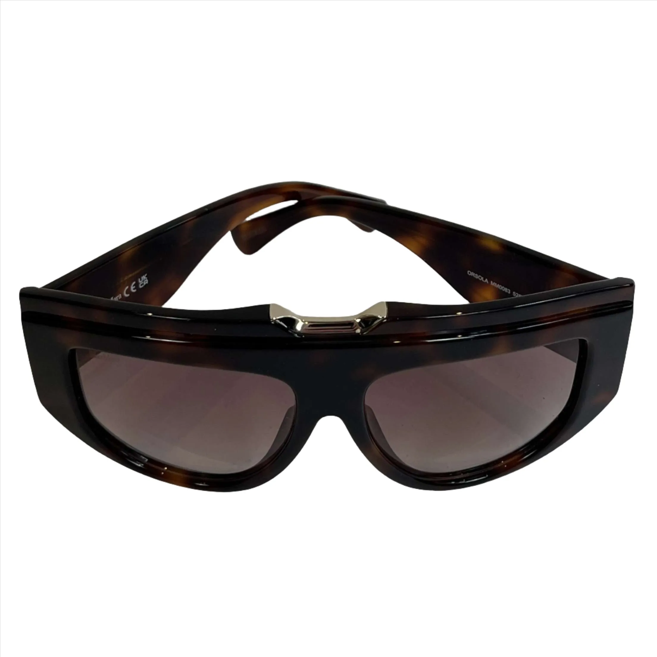 Max Mara £261 Tortoiseshell Orsola Mask Sunglasses