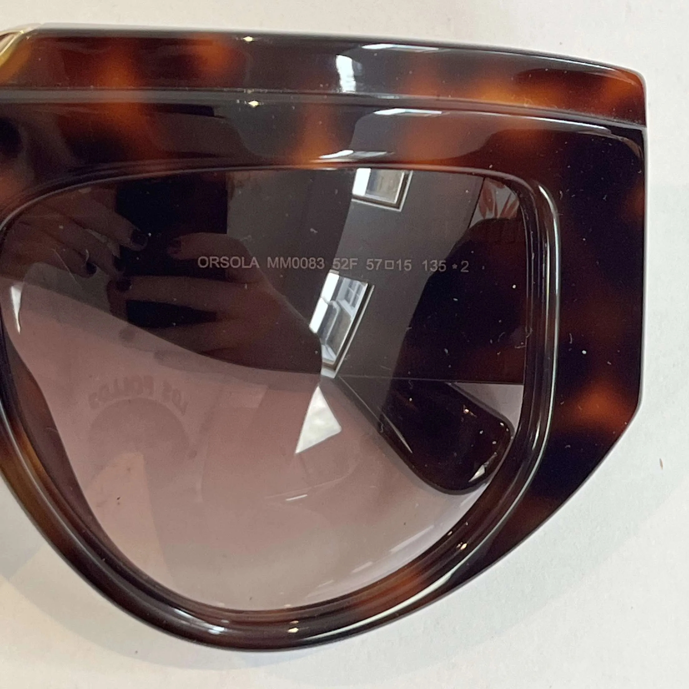 Max Mara £261 Tortoiseshell Orsola Mask Sunglasses