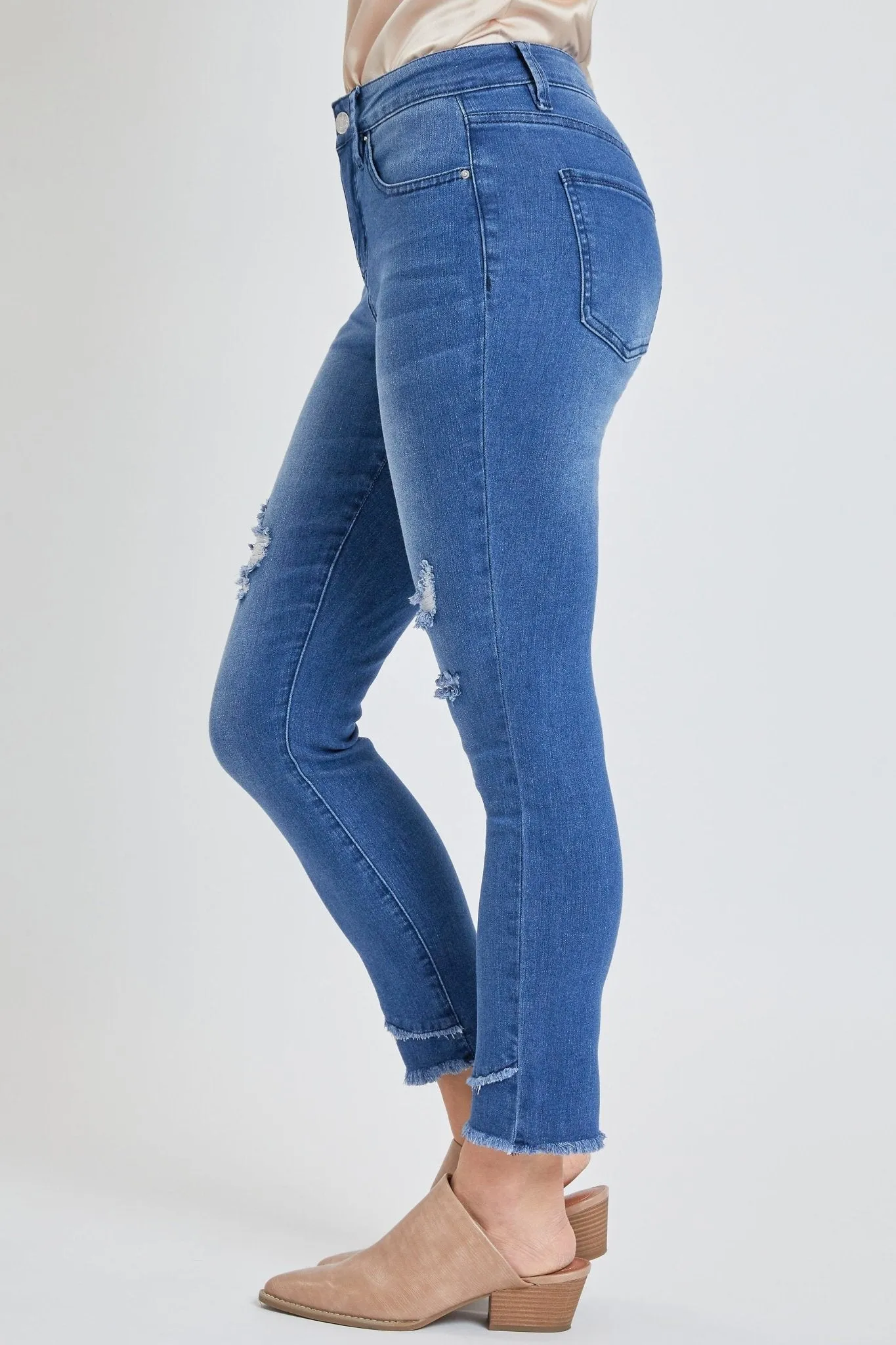 Missy Skinny Ankle Jean With Double Frayed Hem Made With Recycled Fabric , Pack Of 12