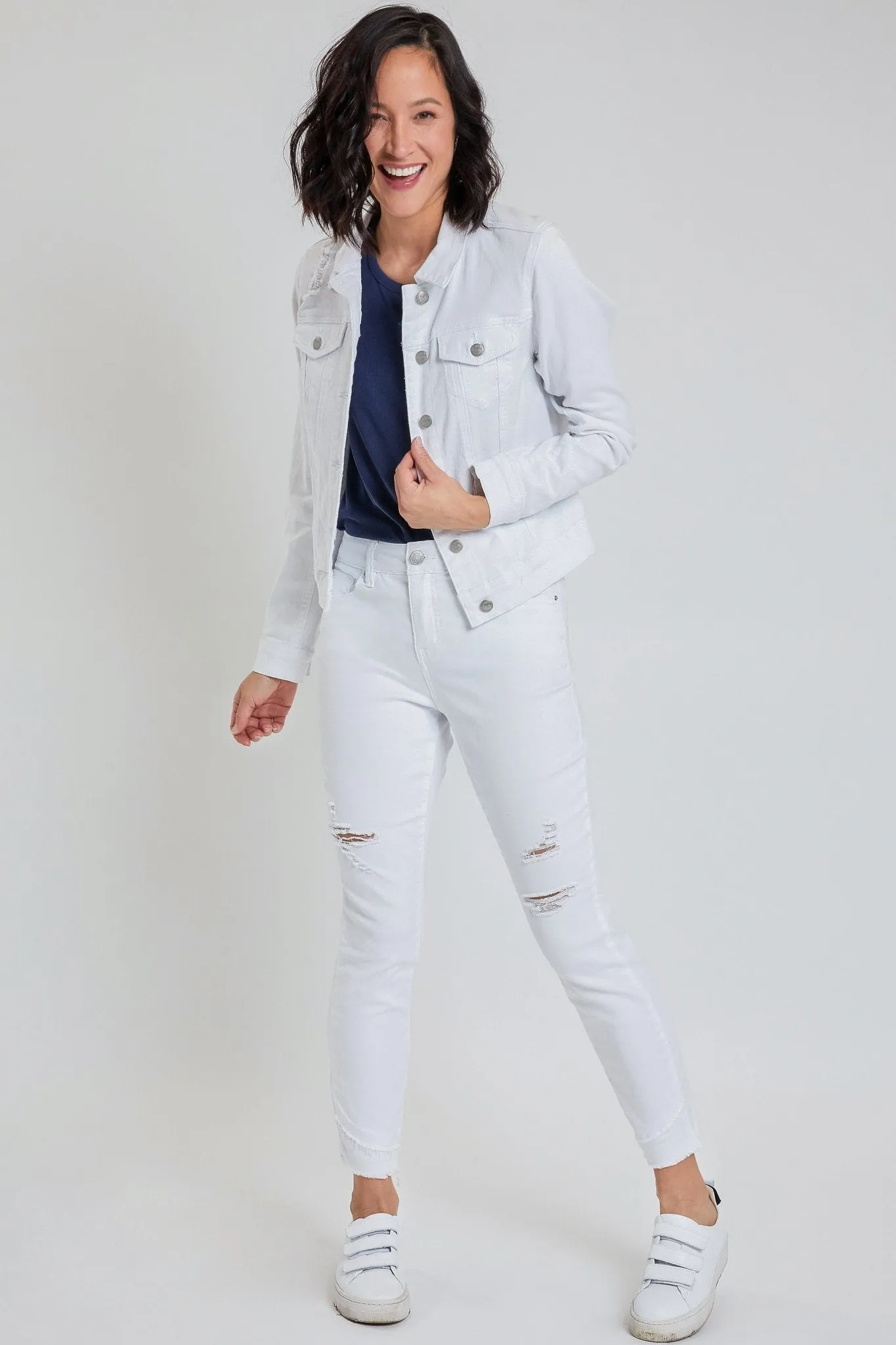 Missy Skinny Ankle Jean With Double Frayed Hem Made With Recycled Fabric , Pack Of 12
