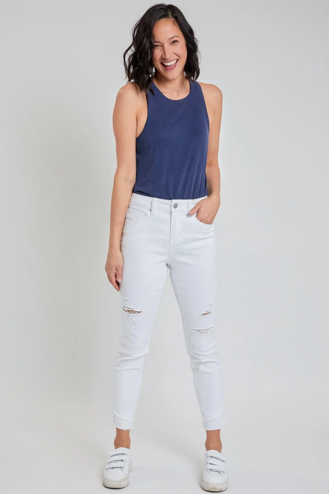 Missy Skinny Ankle Jean With Double Frayed Hem Made With Recycled Fabric , Pack Of 12