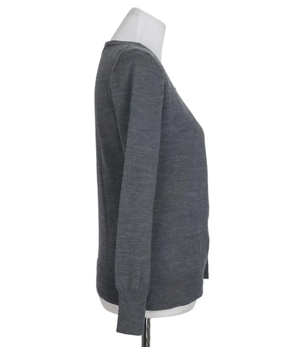 Moschino Grey Virgin Wool Sweater sz 4