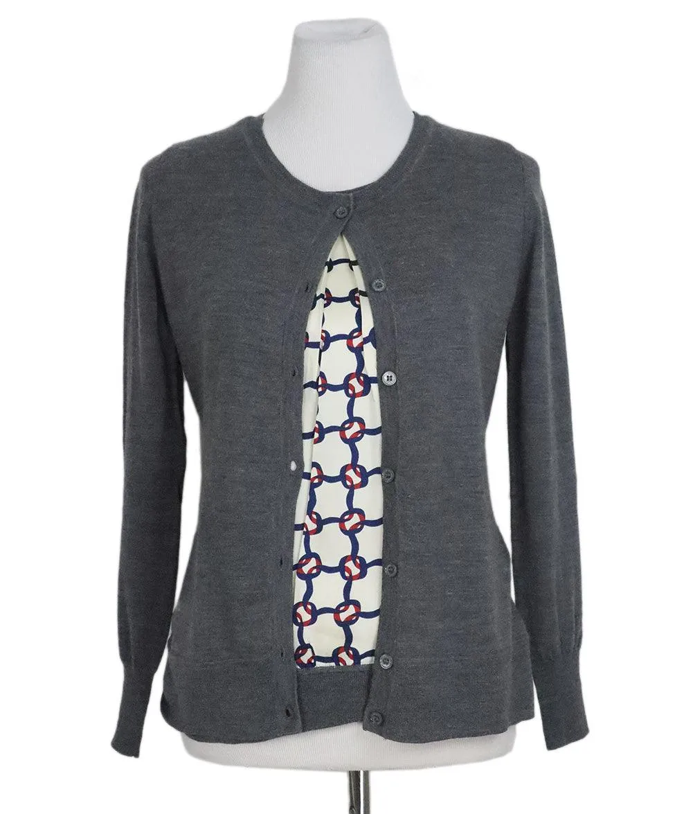 Moschino Grey Virgin Wool Sweater sz 4