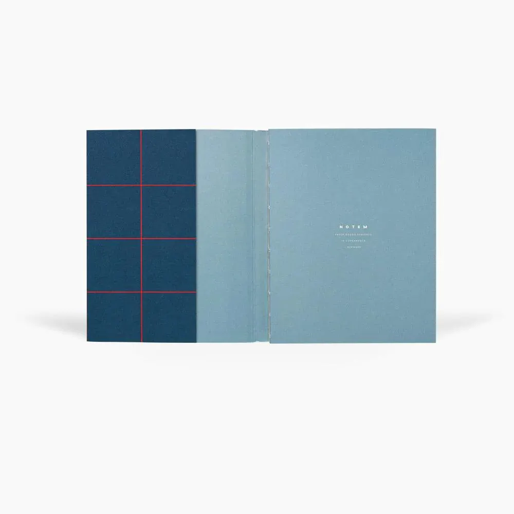 Notem UMA Flat Lay Notebook - Medium, Dark Blue, Dot Grid