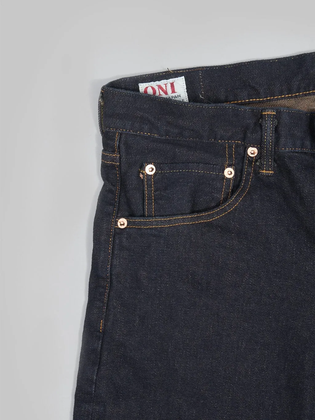 ONI Denim 122S-MOCA "Mocha Weft" 15oz Stretch Relax Tapered Jeans
