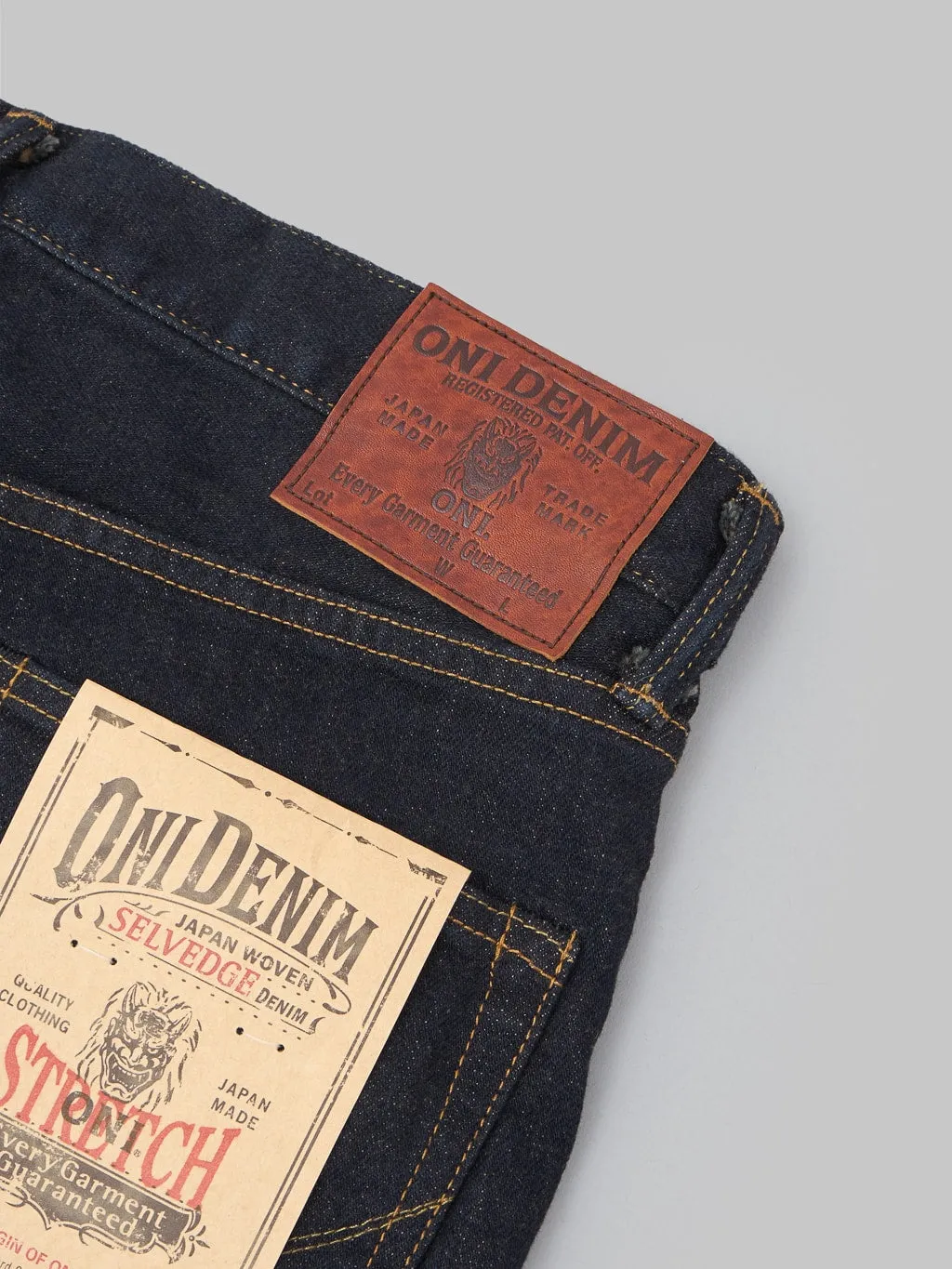 ONI Denim 122S-MOCA "Mocha Weft" 15oz Stretch Relax Tapered Jeans
