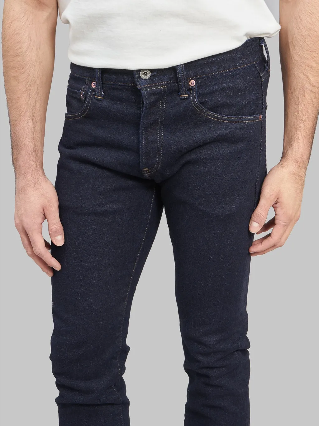 ONI Denim 122S-VIOLET "Violet Weft" 15oz Stretch Relax Tapered Jeans