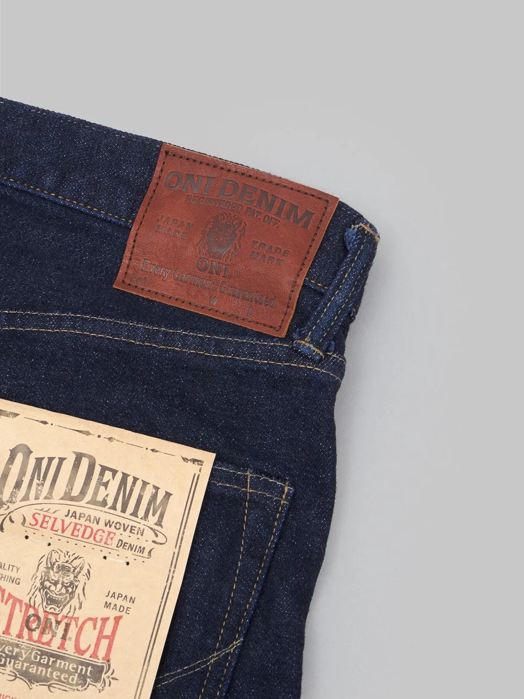 ONI Denim 122S-VIOLET "Violet Weft" 15oz Stretch Relax Tapered Jeans