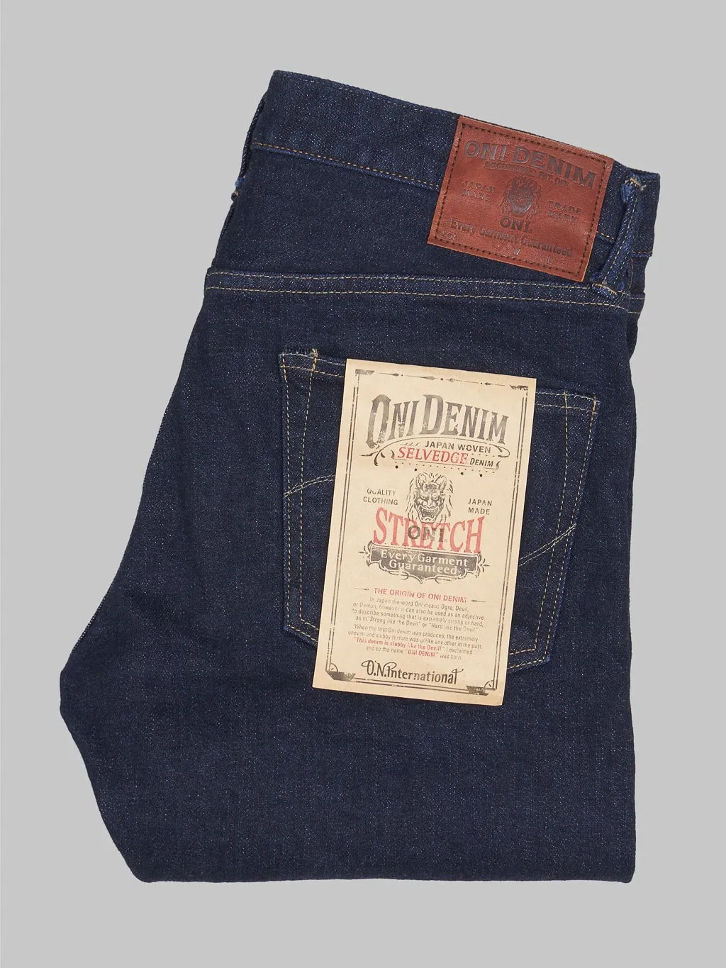 ONI Denim 122S-VIOLET "Violet Weft" 15oz Stretch Relax Tapered Jeans