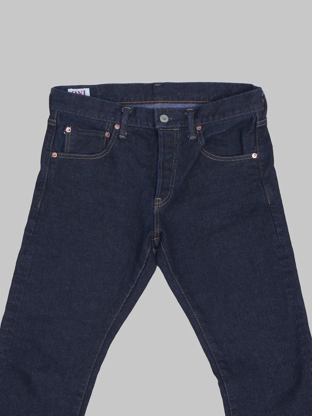 ONI Denim 122S-VIOLET "Violet Weft" 15oz Stretch Relax Tapered Jeans