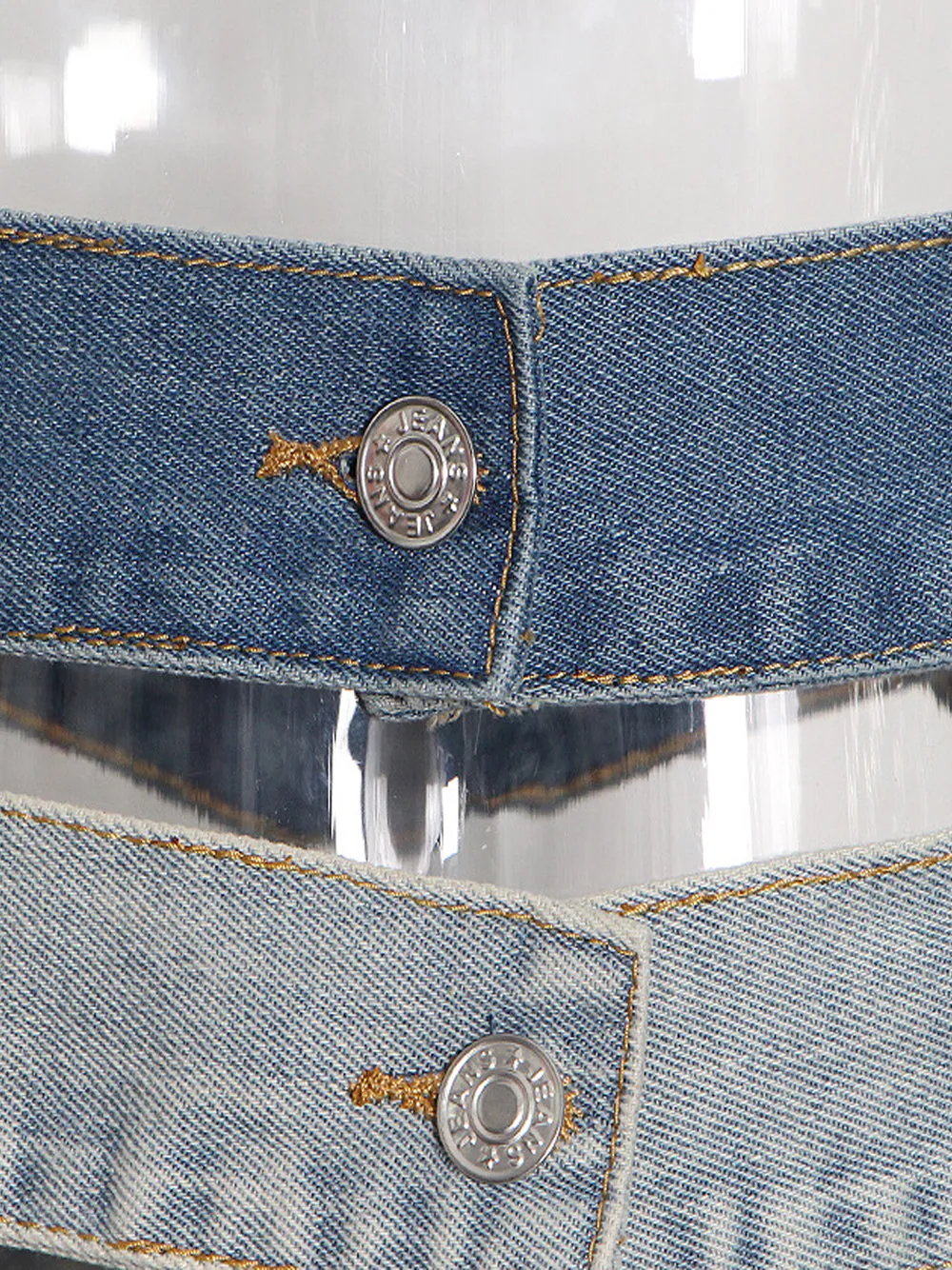 Patchwork Denim Skirt