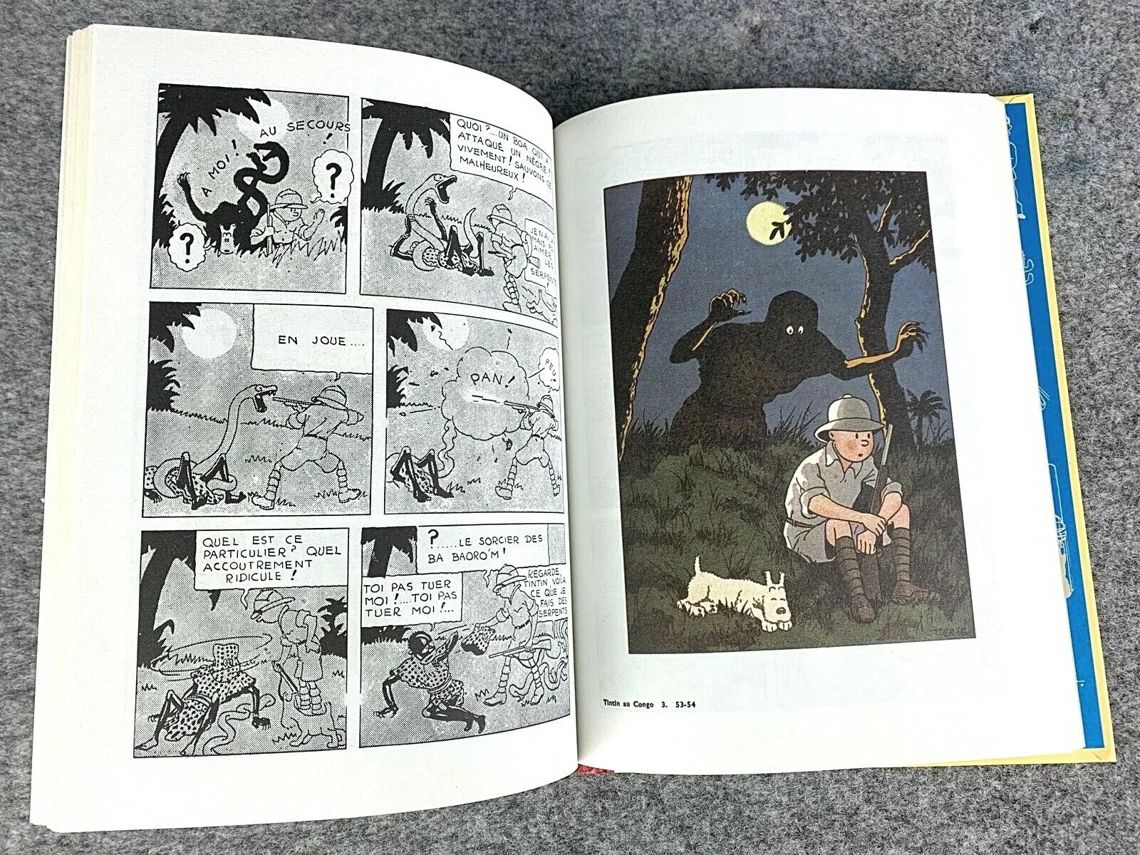 Rare B&W MINI Facsimile 1st Edition Tintin Books 1980s French FULL SET of 8